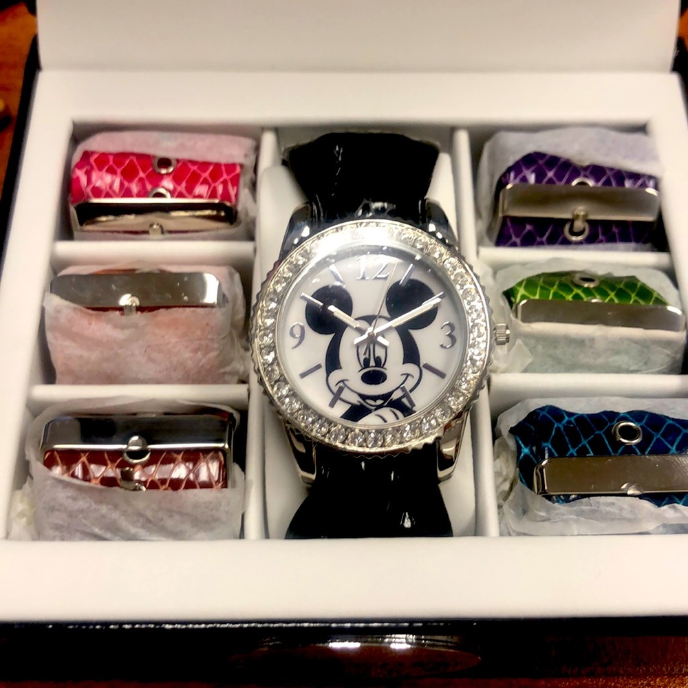 Mickey Mouse watch with 7 different wrist bands